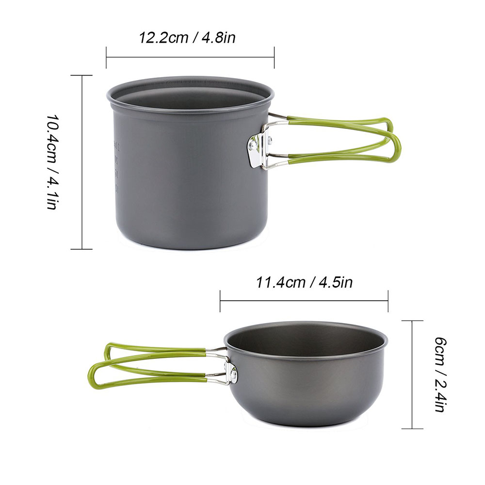 Ultralight Camping Pots Cookwa - Outdoor Camping Dining Set 评论和价格