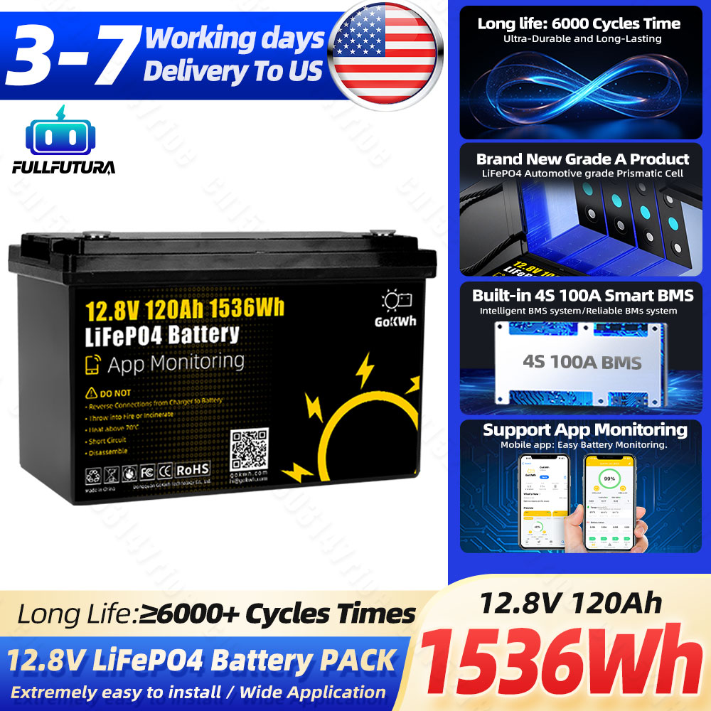 6000+ Cycles 12V 120Ah Lifepo4 - Outdoor Camping Usa 评论和价格