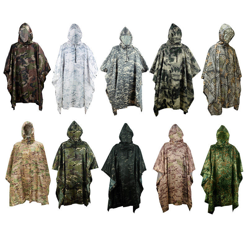 3 in 1 Raincoat Backpack Rain  - Camping Rain Poncho 评论和价格